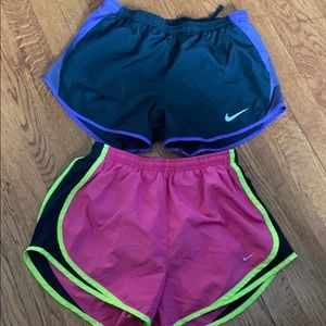 2 NIKE RUNNING SHORTS